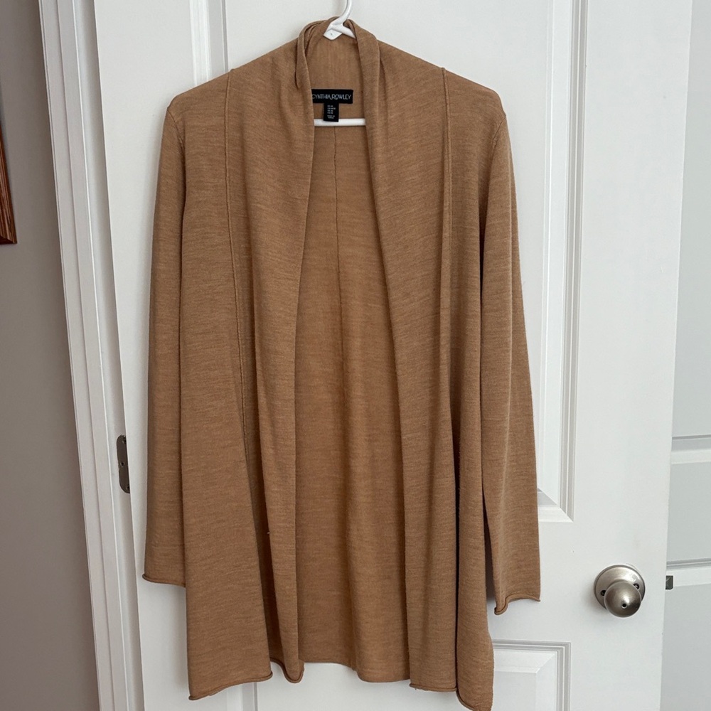 Cynthia Rowley Women's Tan Lightweight Cardigan
